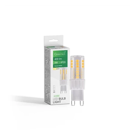 ŽARULJA LED GREEN TECH 4W, 4000K, G9, IP20, SAN`AN CHIP