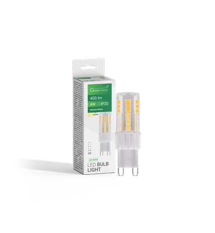 ŽARULJA LED GREEN TECH 4W, 4000K, G9, IP20, SAN`AN CHIP