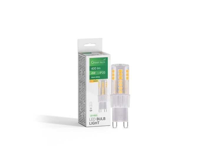 ŽARULJA LED GREEN TECH 4W, 3000K, G9, IP20, SAN`AN CHIP