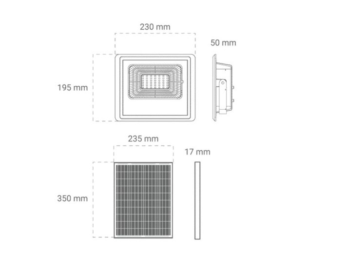 REFLEKTOR LED SOLARNI GREEN TECH 40W, 6500K, IP65