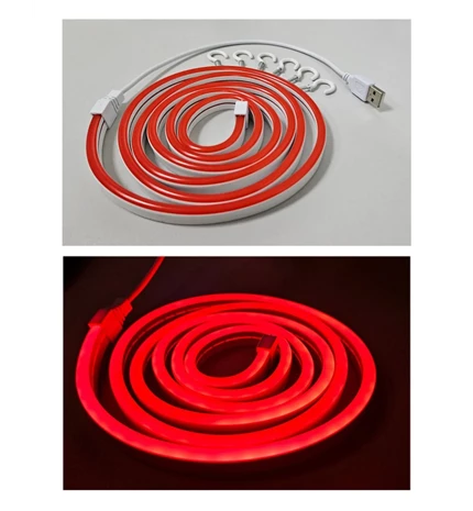 TRAKA LED NEON FLEX USB 1.8m CRVENA
