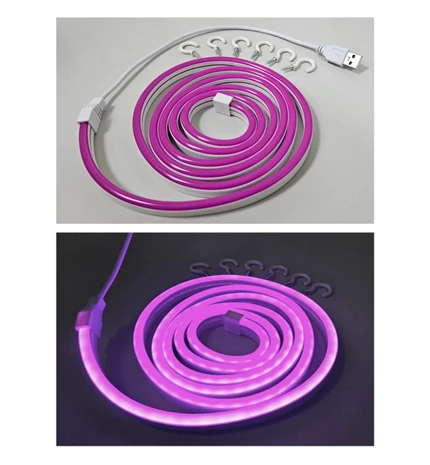 TRAKA LED NEON FLEX USB 1.8m LJUBIČASTA