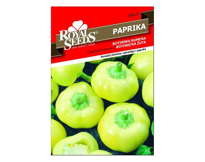 SJEME PAPRIKA BOTINEČKA ŽUTA ROYAL