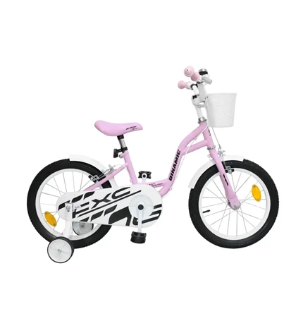 BICIKL 16" DINAMIC ŽENSKI BIJELO PINK