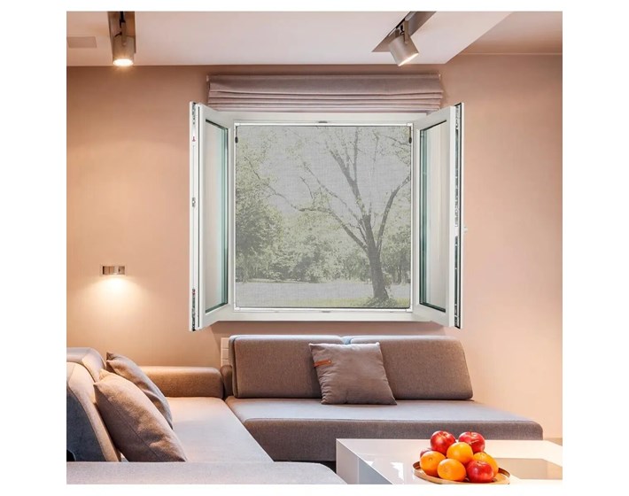 KOMARNIK S MAGNETOM 170X180CM PLATNO BIJELO/CRNO