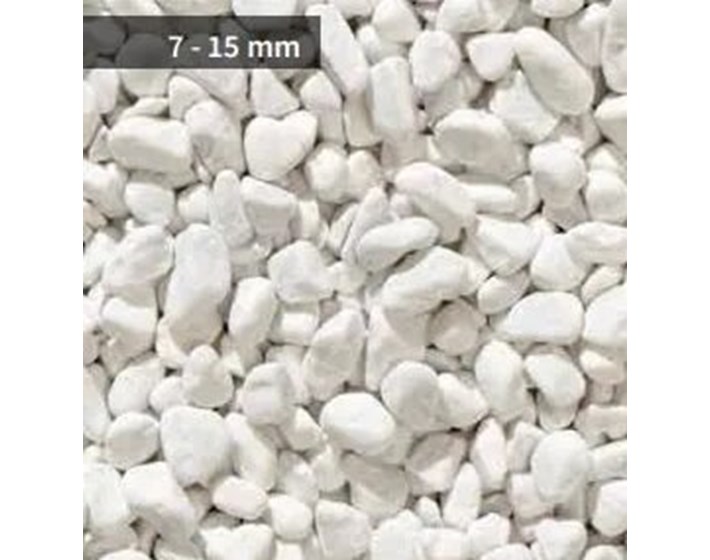 KAMEN ŠLJUNAK BIJELI 7-15 BIANCO CARRARA 25KG