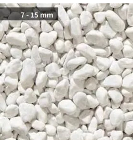 KAMEN ŠLJUNAK BIJELI 7-15 BIANCO CARRARA 25KG