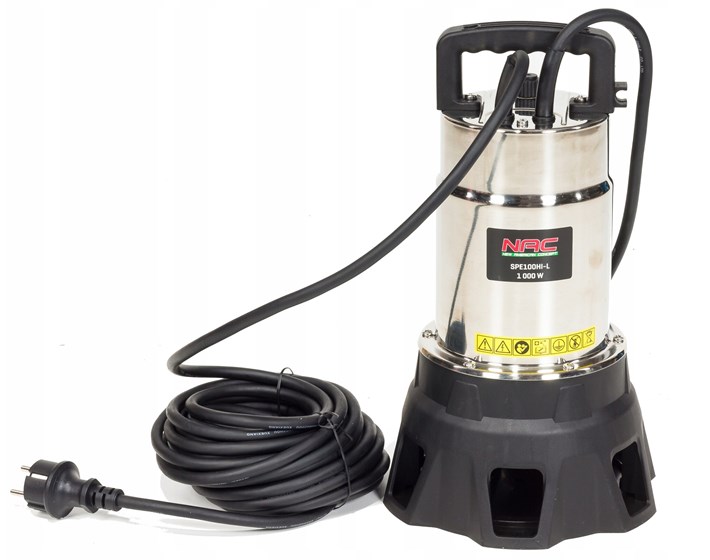PUMPA POTOPNA NAC ZA PR.VODU INOX 1000W