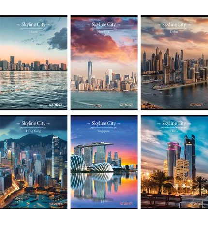 BILJEŽNICA A4/K Street Sky line city 65116