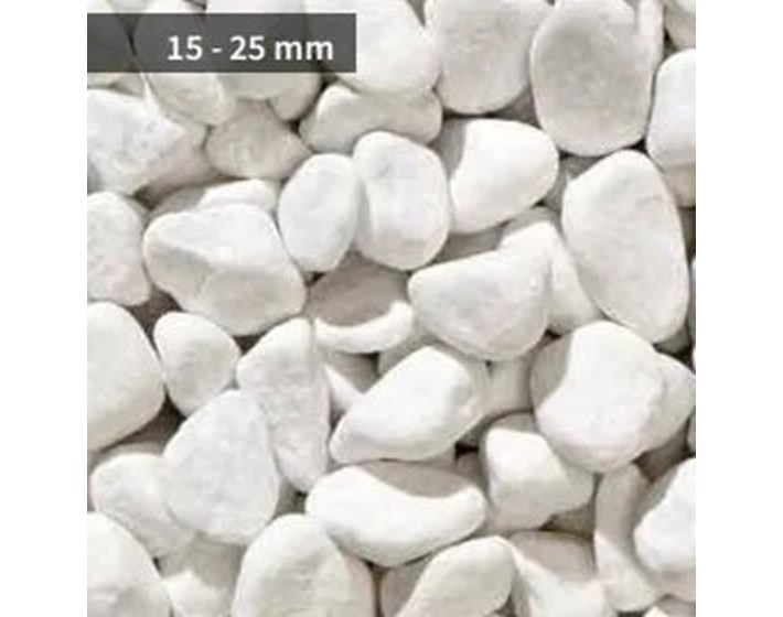 KAMEN ŠLJUNAK BIJELI 15-25 BIANCO CARRARA 20 kg