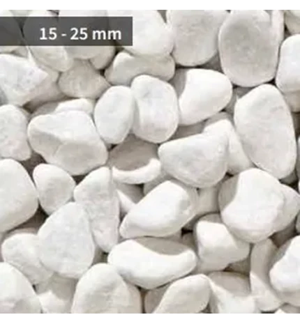 KAMEN ŠLJUNAK BIJELI 15-25 BIANCO CARRARA 20 kg