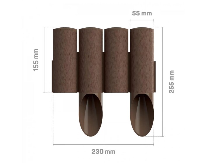 PALISADE VRTNE 4 STANDARD 2,3m SMEĐA CELLFAST