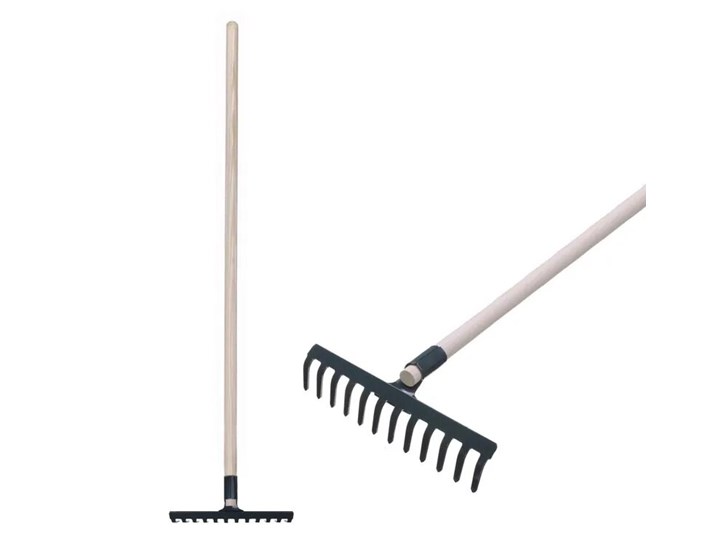 GRABLJE VRTNE 12 ZUBACA SA DRVENOM DRŠKOM 160cm