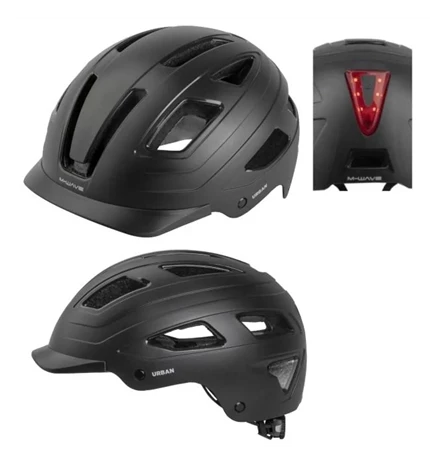 KACIGA BICIKLISTIČKA MWAVECITY-URBAN 59-61cm/CRNA