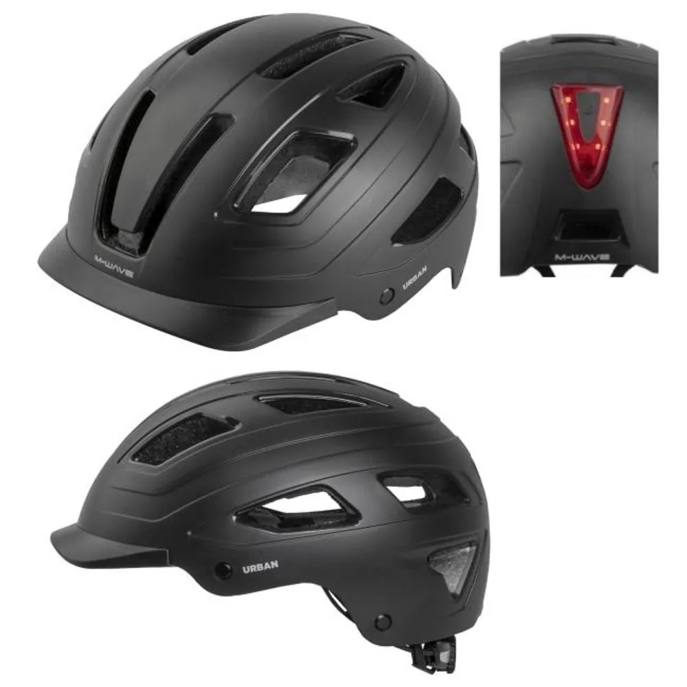 KACIGA BICIKLISTIČKA MWAVECITY-URBAN 59-61cm/CRNA