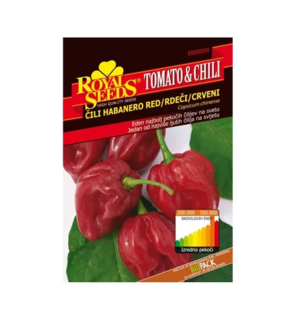 SJEME ČILI HABANERO CRVENI ROYAL TOMATO&CHILI LINE 50