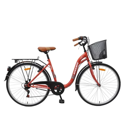 BICIKL 28" DINAMIC LUNA 7BR Ž CTB KOŠARICA CRVENI