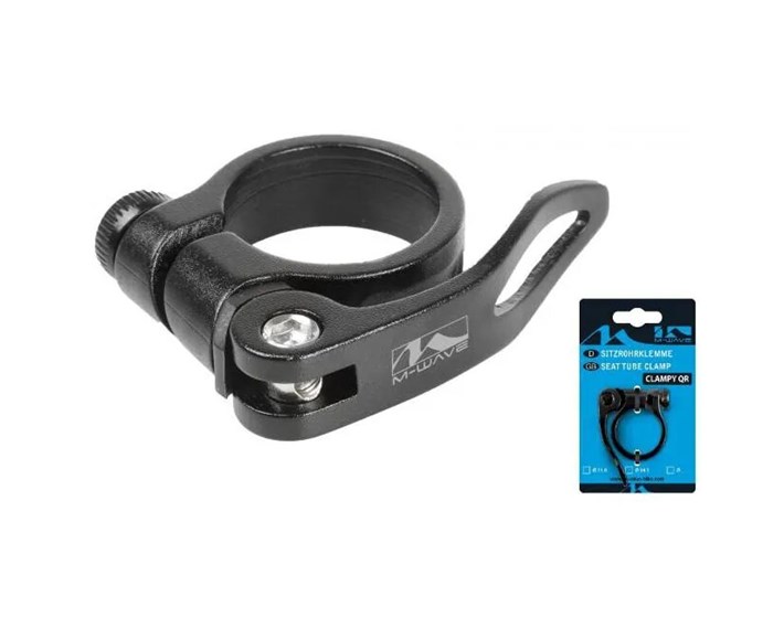 ŠELNA-OBUJMICA CIJEVI SJEDALA/BRZI STEZAČ 31.8mm CRNA