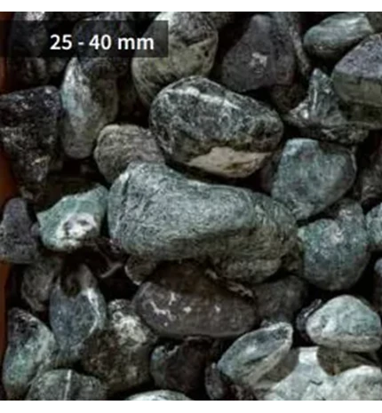 KAMEN ŠLJUNAK ALPSKI ZELENI 25-40 mm VERDE ALPI 20 kg