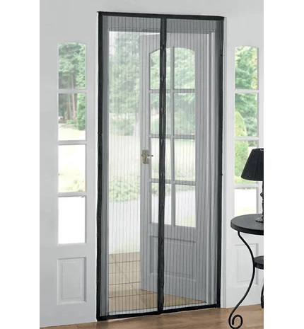 MREŽA PROTIV KOMARACA 218X96 cm S MAGNETIMA CRNA