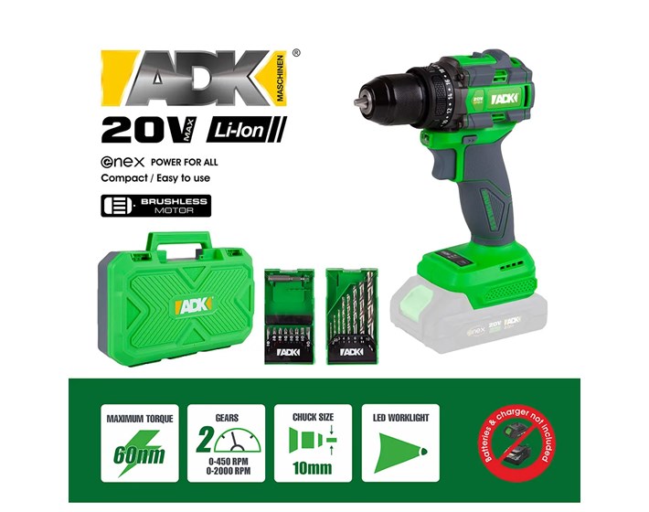BUŠILICA UDARNA AKU SF4E103 ADK ENEX 20 V BL