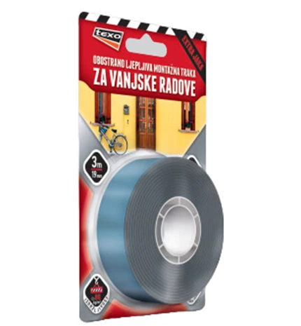 TRAKA OBOSTRANA LJEPLJIVA ZA VANJ.RADOVE TEXO 3m