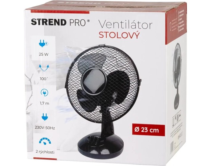 VENTILATOR STOLNI STEND PRO CRNI 23 cm