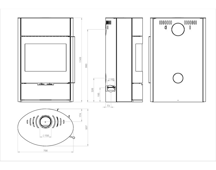 KAMIN J3-O