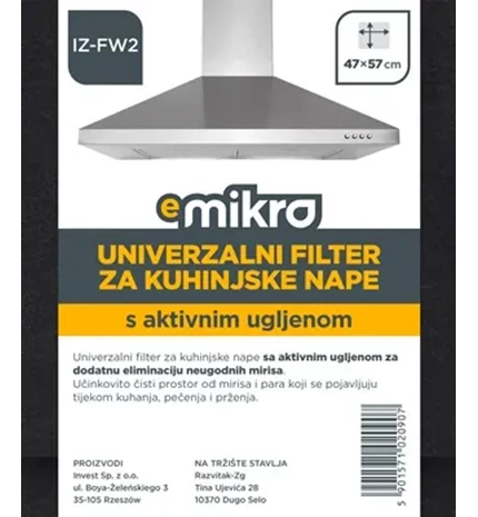 FILTER ZA NAPU UNIVERZALNI IZ-FW2 CARBON