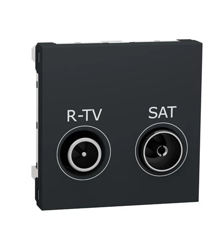 UTIČNICA UNICA TV-R/SAT ZAVRŠNA 2M ANTRACIT