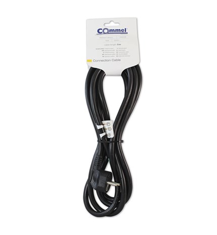 KABEL PRIKLJUČNI 3m, 3x2,5mm2, 16A,250V, 3500W, CRNI