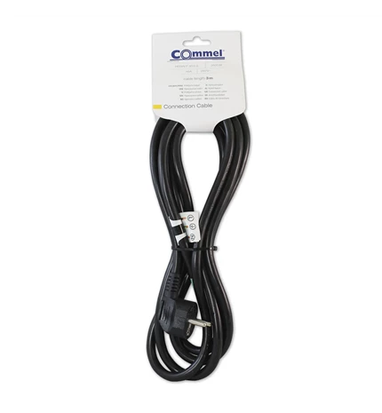 KABEL PRIKLJUČNI 3m, 3x2,5mm2, 16A,250V, 3500W, CRNI