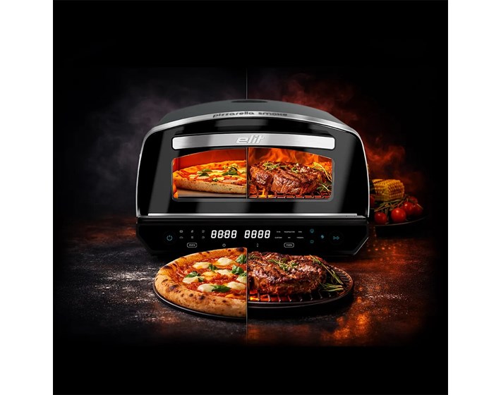 PEKAČ ZA PIZZU ELEKTRIČNI 33cm 2200W PIZZARELLA SMOKE