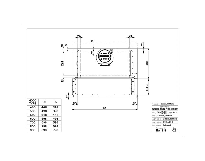 NAPA FABER FLEXA NG GLASS BK A60
