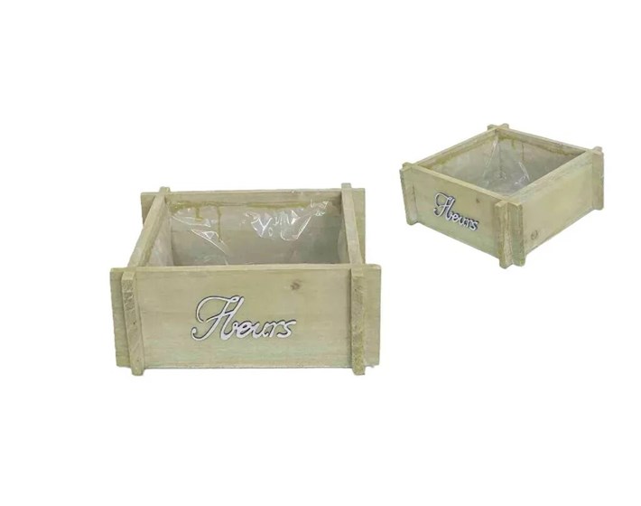 CVJETNJAK DRVENA KUTIJA 140-W-504/M 21,5x19x21,5 cm