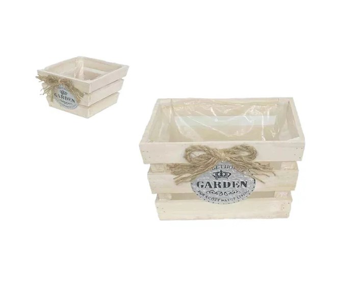 CVJETNJAK DRVENA KUTIJA 232-W-207/S 15x15x11 cm