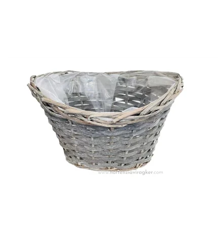 CVJETNJAK PLETENI OVALNI 90-22-40 24x16x13 cm