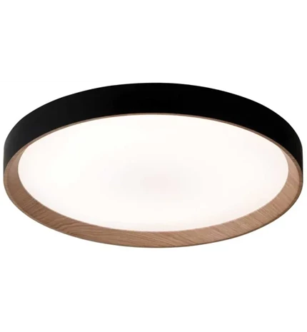 PLAFONJERA LED GABRIELA PVC D380 24W 1440 lm 3000/4000/6500 K IP20 DARK WOOD/BLA
