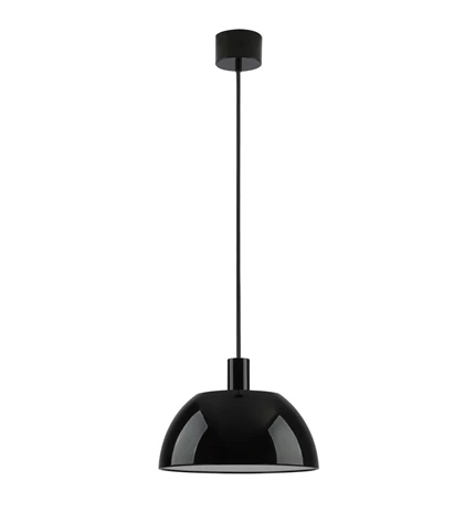 SVJETILJKA VISEĆA ELVA D380 1xE27 IP20 GLOSSY BLACK