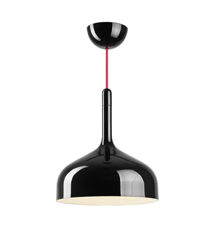SVJETILJKA VISEĆA VELA D300 1x40W E27 IP20 GLOSSY BLACK