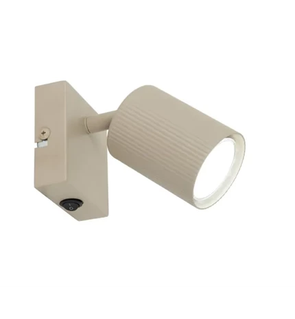 SVJETILJKA SPOT PINEA SAND BEIGE 1x10W LED GU10 IP20 S PREKIDAČEM