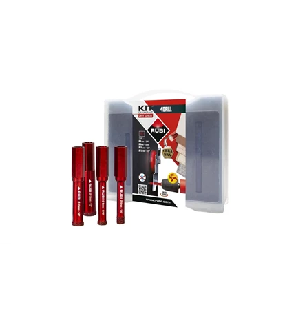 BUŠAČ RUPA ZA KERAMIKU SET MINI fi 6,8,10,12 mm ZA BUŠILICU DRYGRES 4DRILL RUBI