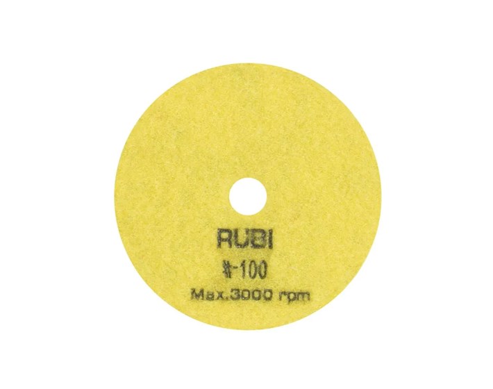 DISK ZA SUHO POLIRANJE KAMENIH POVRŠINA 100 GR. RUBI