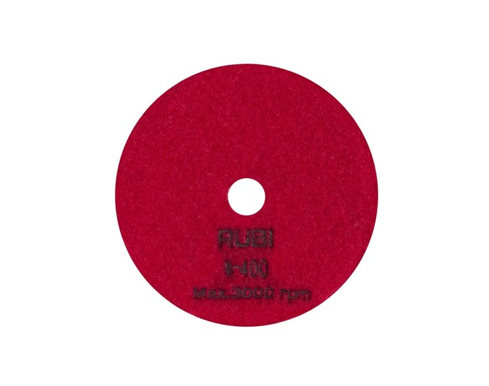 DISK ZA SUHO POLIRANJE KAMENIH POVRŠINA 400 GR. RUBI