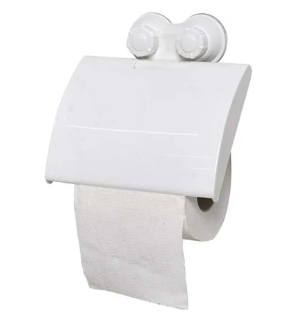 DRŽAČ WC PAPIRA NA VAKUUM PP, BIJELI