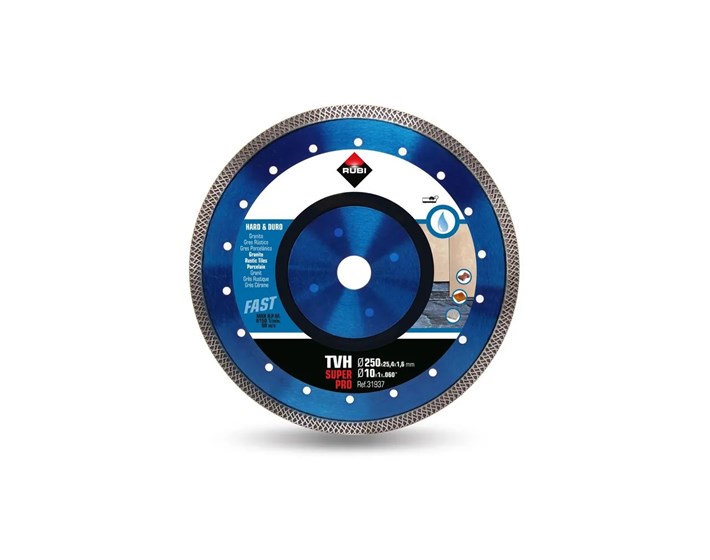 PLOČA REZNA DIJAMANT MOKRO TVX 250 SUPERPRO RUBI