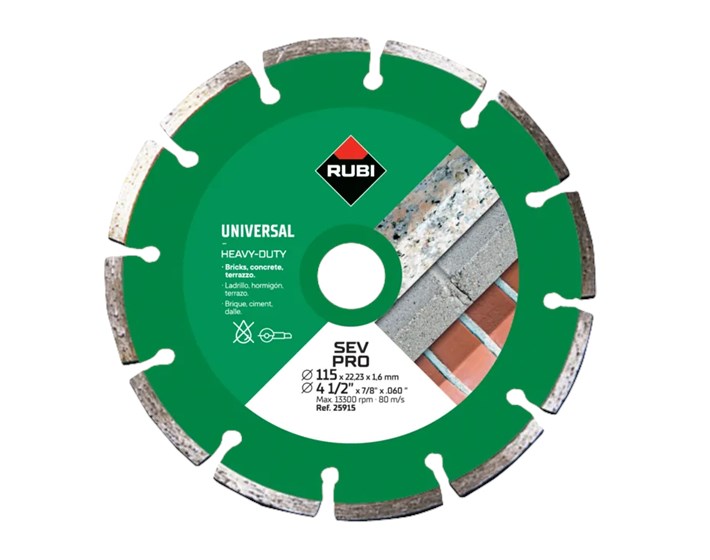 PLOČA REZNA DIJAMANT SUHO SEV 115x1,6 mm PRO RUBI