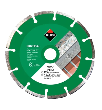 PLOČA REZNA DIJAMANT SUHO SEV 115x1,6 mm PRO RUBI