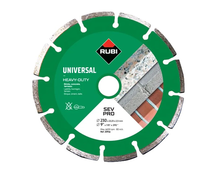 PLOČA REZNA DIJAMANT SUHO SEV 230x1,6 mm PRO RUBI