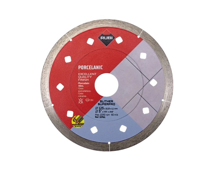 PLOČA REZNA DIJAMANT SUHO SLITHER 125x1,1 mm SUPERPRO RUBI